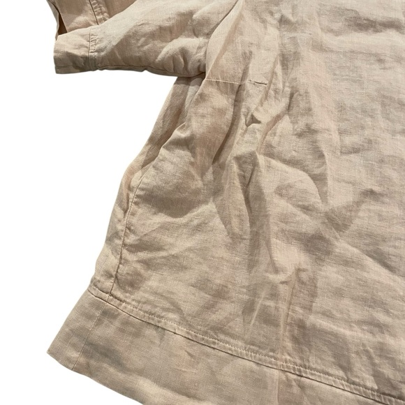 Flax Peach Pink Linen Top - Picture 4 of 6